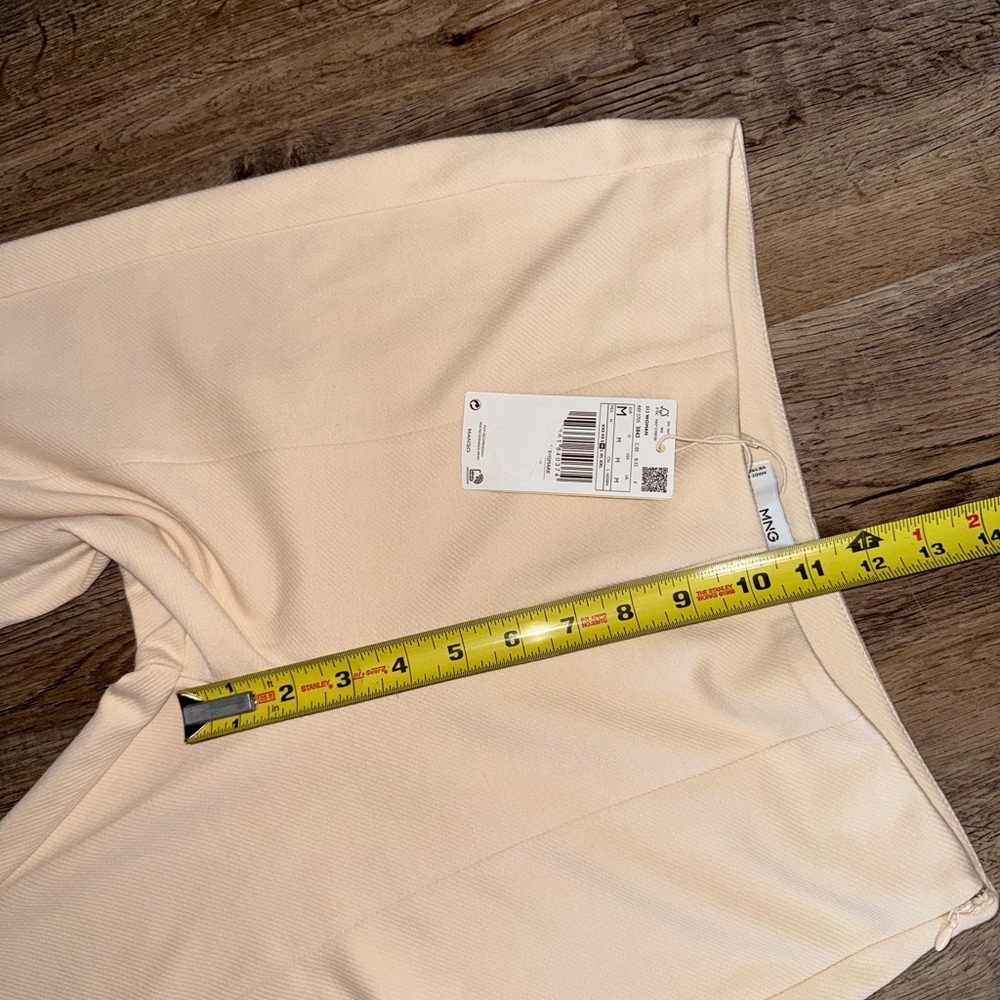 Mango • Slit Hem Ecru Trousers - Picture 9 of 10